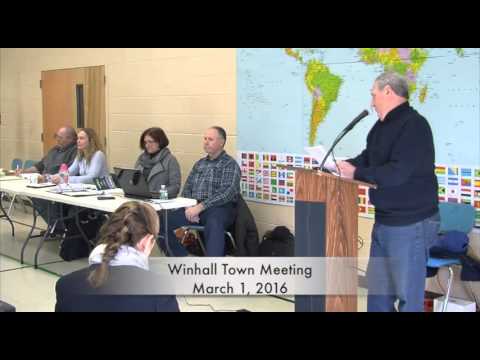 Winhall Town Meeting - 03.01.16