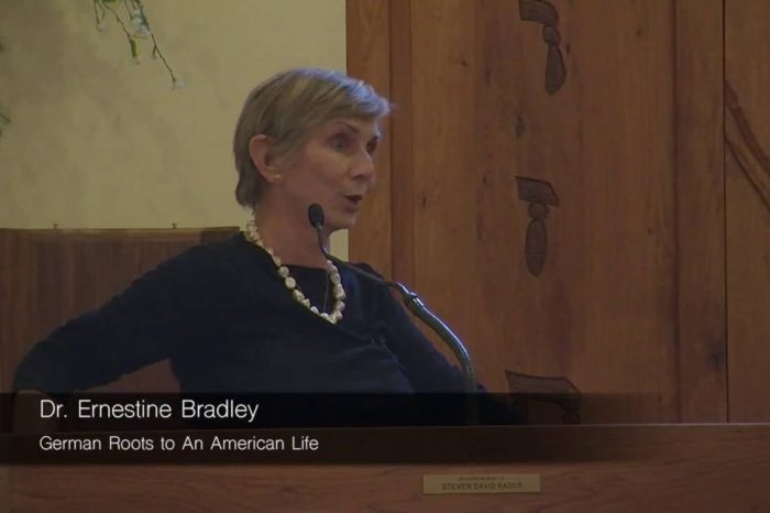 Ernestine Bradley - "German Roots to an American Life" 06.29.16
