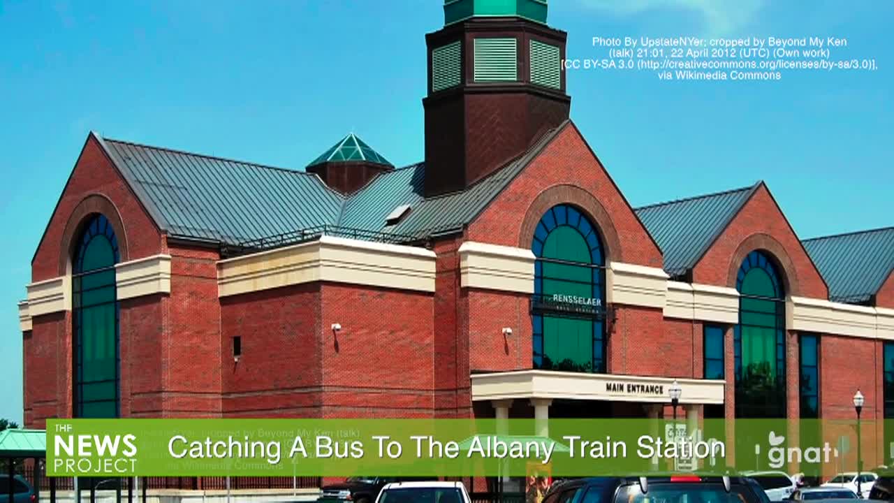 The News Project - Catching a Bus to the Albany Train Station - GNAT-TV