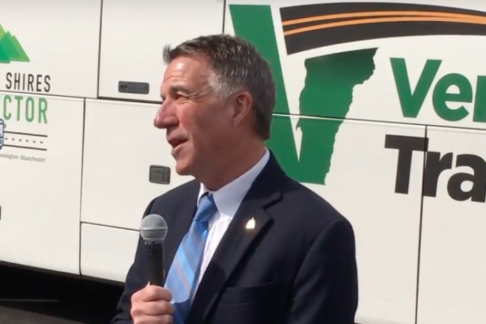 The News Project - Governor Phil Scott Visits Manchester Vermont