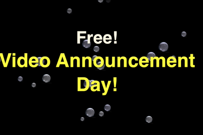 Video Announcement Day – August 8th! Call to book your spot!