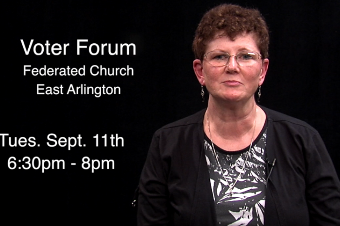 Video Announcement - Voter Forum at the Federated Church