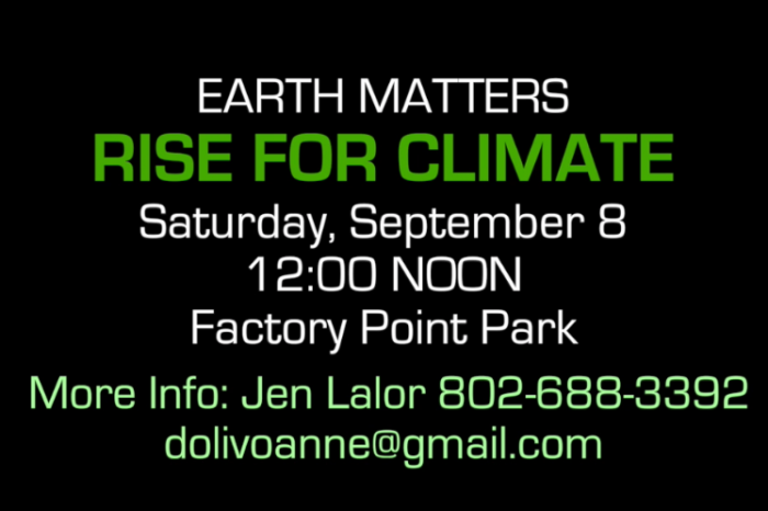 Video Announcement - Rise for Climate Rally