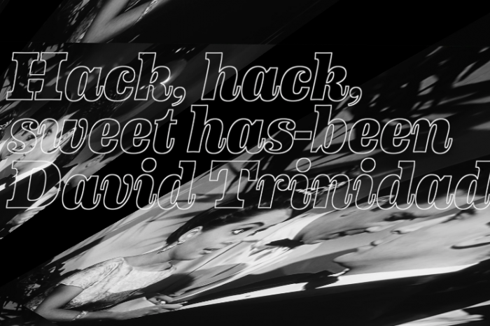 Mono - "Hack, Hack, Sweet Has-Been", a poem by David Trinidad