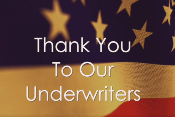 Thank You To Our Underwriters
