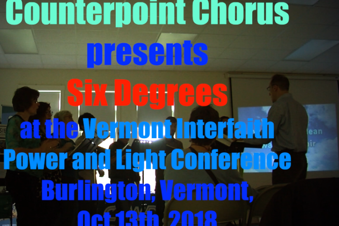 Bernie Blackout News - "Six Degrees" by the Counterpoint Chorus