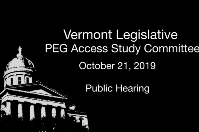 PEG Access Study Committee Public Hearing 10.21.19