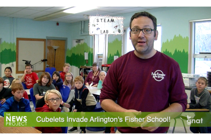 The News Project -  Cubelets Invade Arlington's Fisher School!