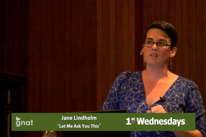 1st Wednesdays: Jane Lindholm, “Let Me Ask You This”