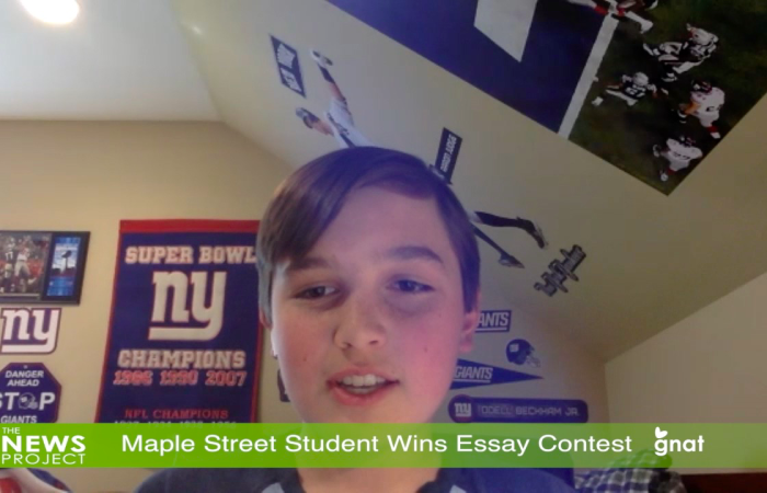 The News Project - Maple Street Student Wins Essay Contest