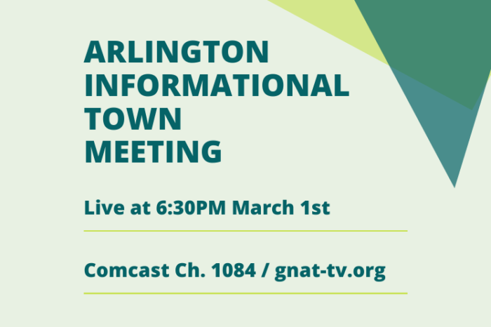 Arlington Informational Town Meeting LIVE 03.01.21