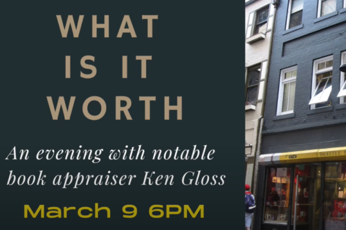 What Is it Worth? An Evening with Notable Book Appraiser Ken Gloss