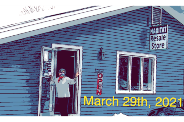 Video Announcement - Habitat Resale Store For The Week Of March 29th 2021