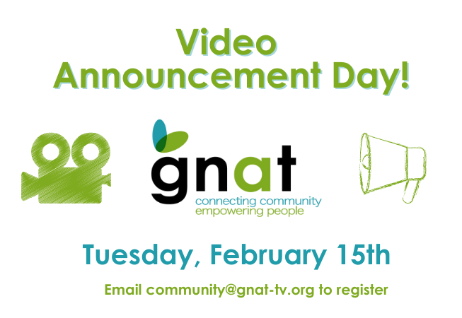 Video Announcement Day - Tuesday, Feburary 15th