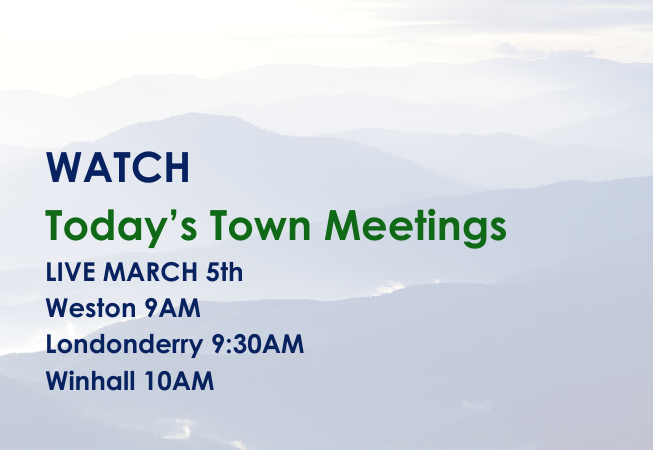 Watch Town Meeting LIVE
