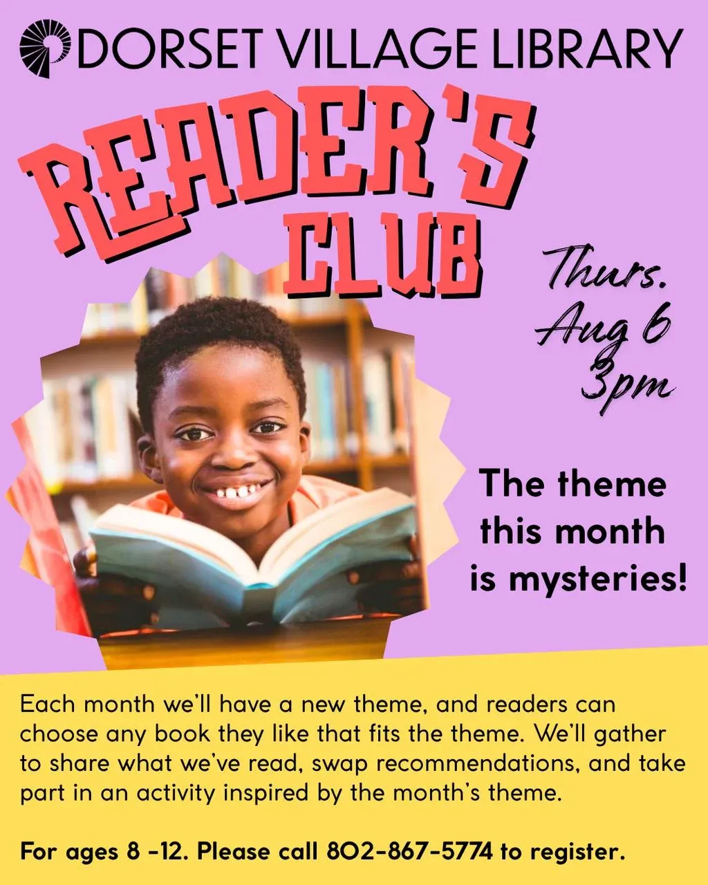 Reader’s Club at Dorset Library