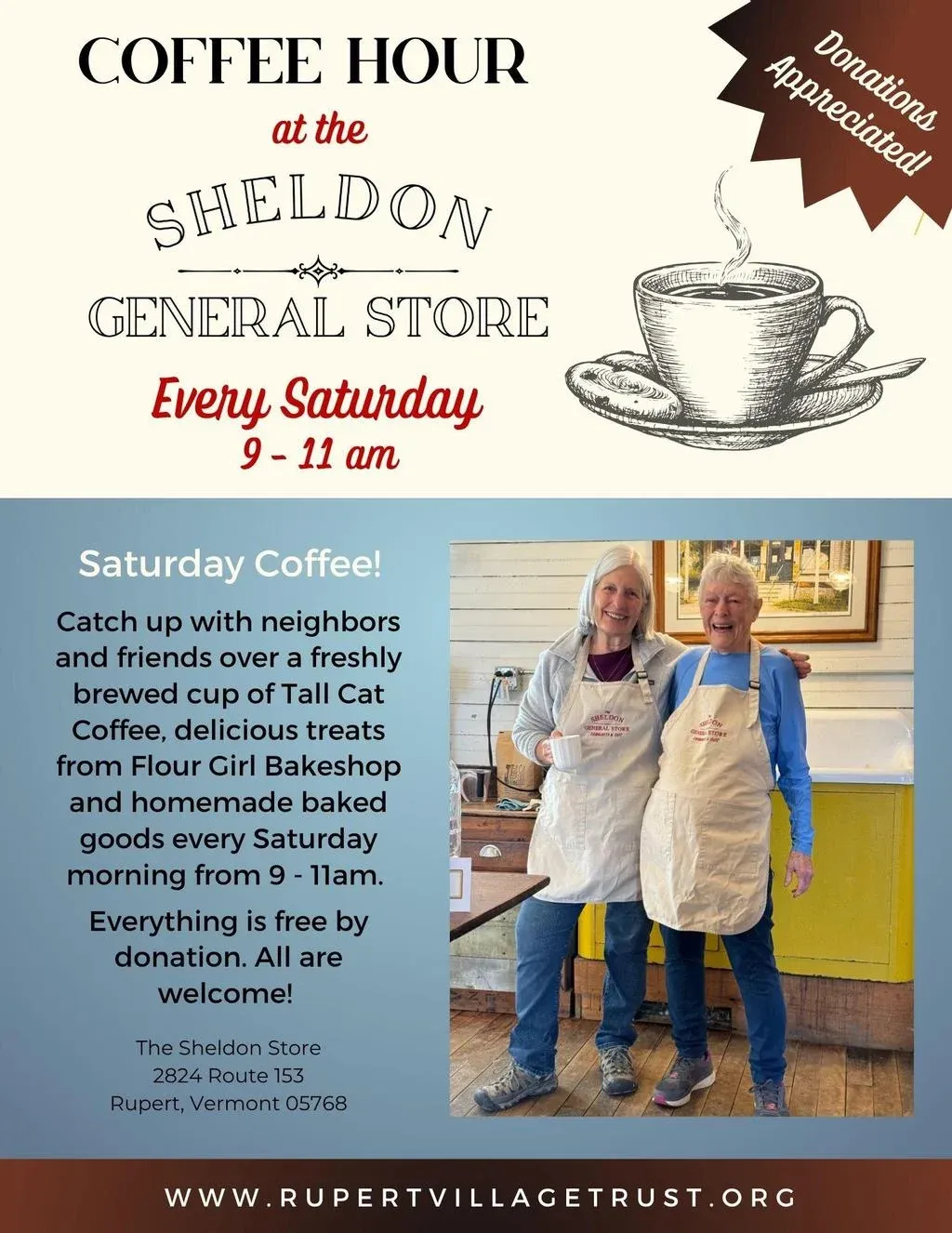 Saturday Coffee Hour in Rupert