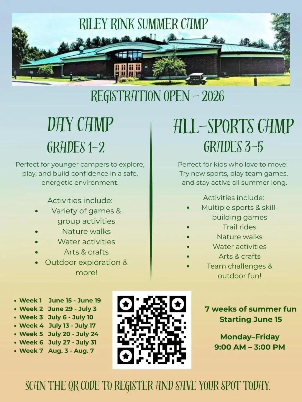 Riley Rink Summer Camp
