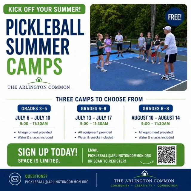 Free Youth Pickleball Camp Grades 6-8