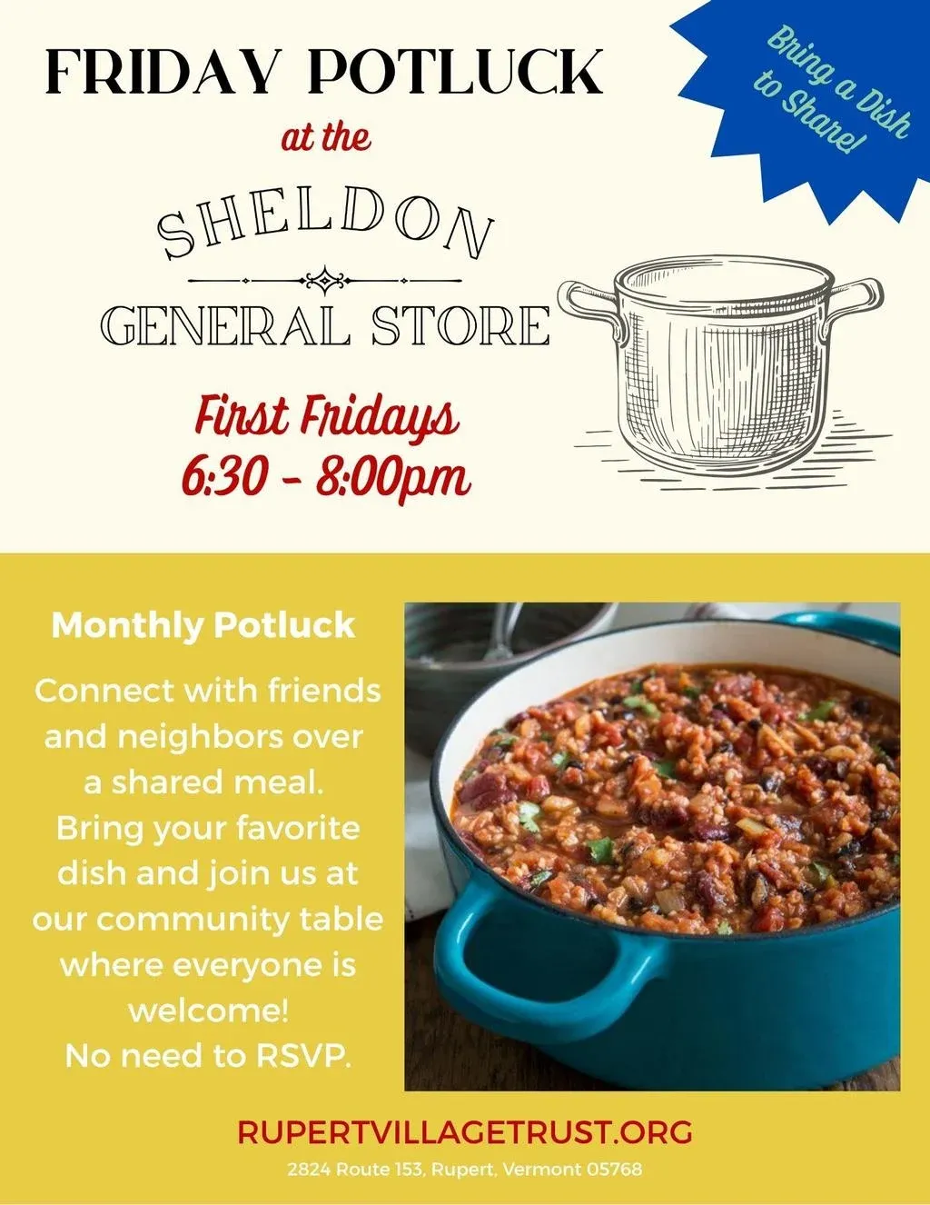 Friday Potluck in Rupert